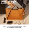 The Tannery Large Genuine Full Grain Leather Tote Bag for