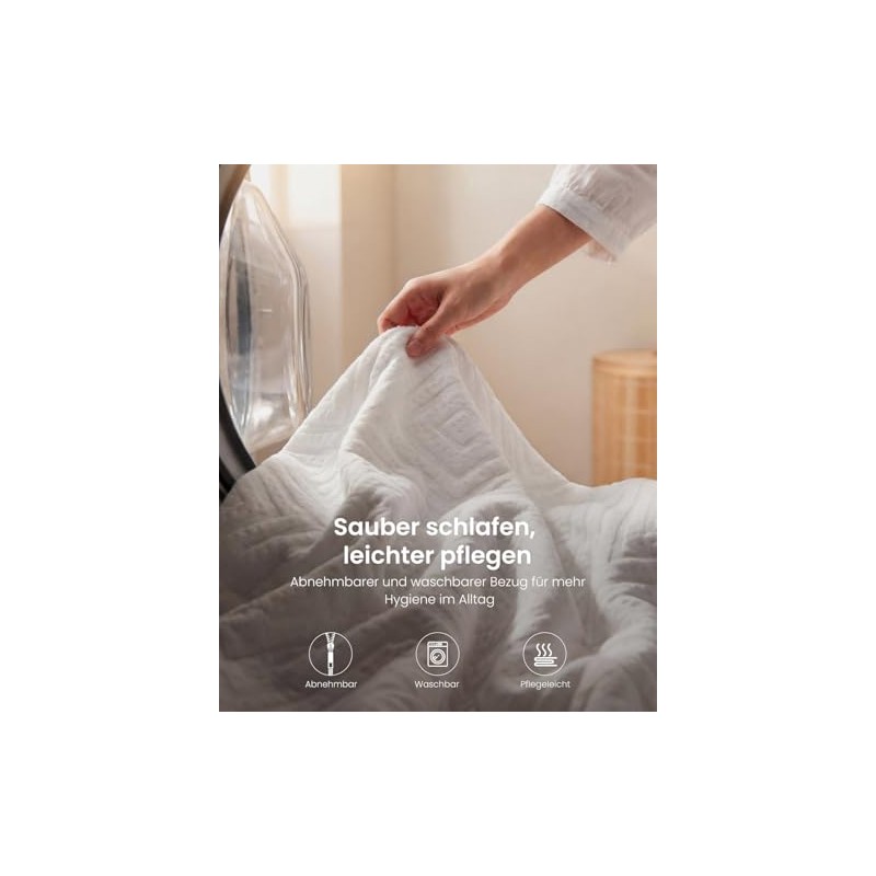 Mattress Topper 140 x 200 cm H3 & H4, 7.5