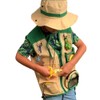 2Pcs Kids Explorer Costume Set Cargo Vest and Hat Outdoor