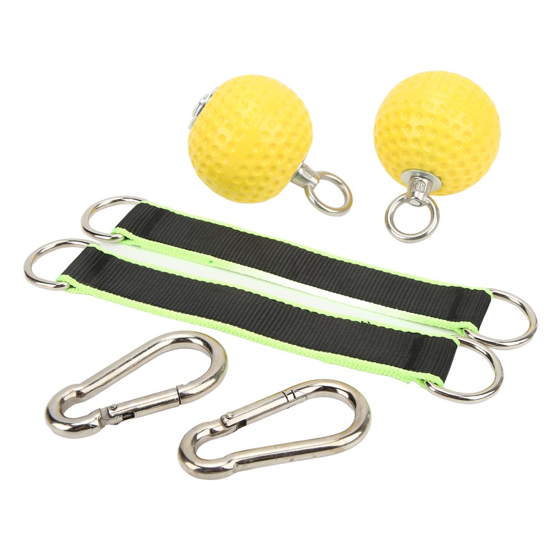 Climbing Pull Up Hand Grips Ball Set with Webbing Buckle