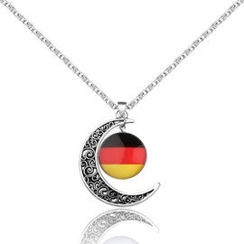 CHOORO Many Countries National Flag Alloy Necklace for Men Women (Germany N-CA)