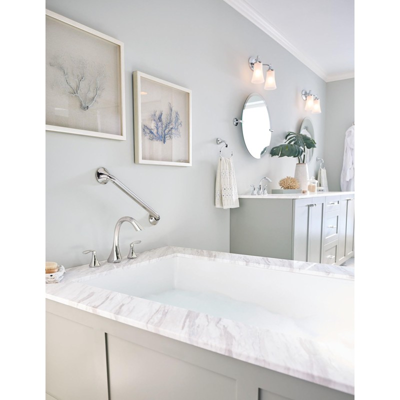 Moen YG2818CH Bathroom Safety 18-Inch Stainless Steel Transitional Bathroom Grab