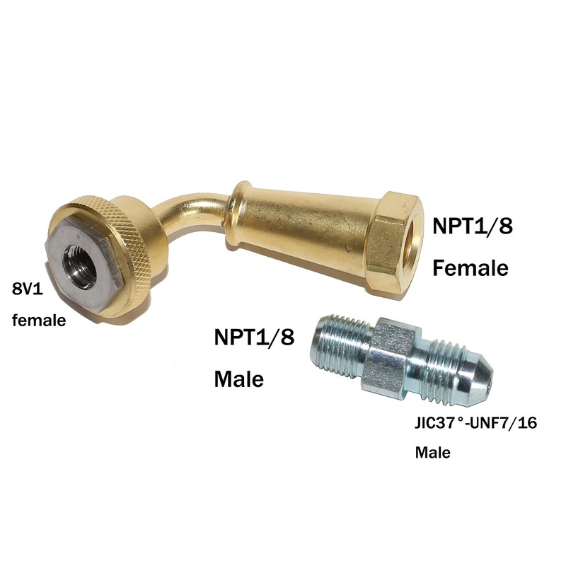 XZT Aircraft Goose Neck Strut Adapter，Nitrogen Gas Adapter ，No Air