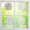 17 PCS Mandala Window Clings for Glass Windows, Big Mandala