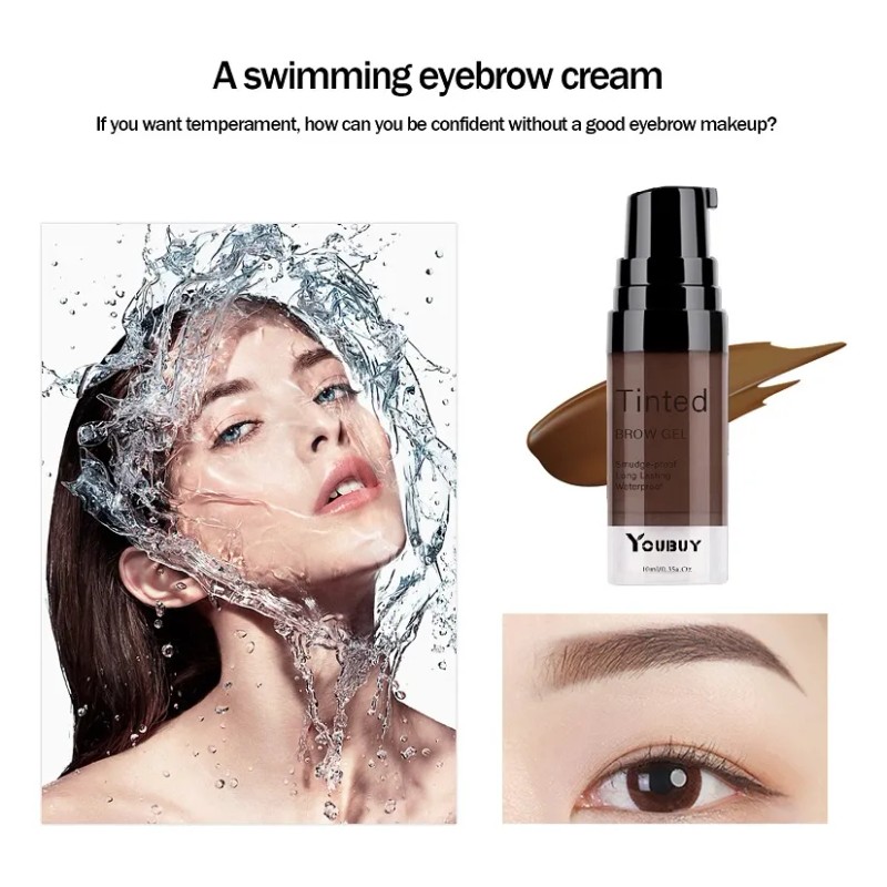 Youbuy 3d Gel De Cejas Crema Impermeable Set Para Cejas