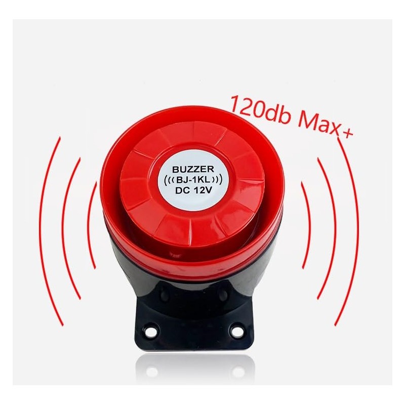 Switian DC 12V Wired Mini Sound Light Alarm Horn Siren