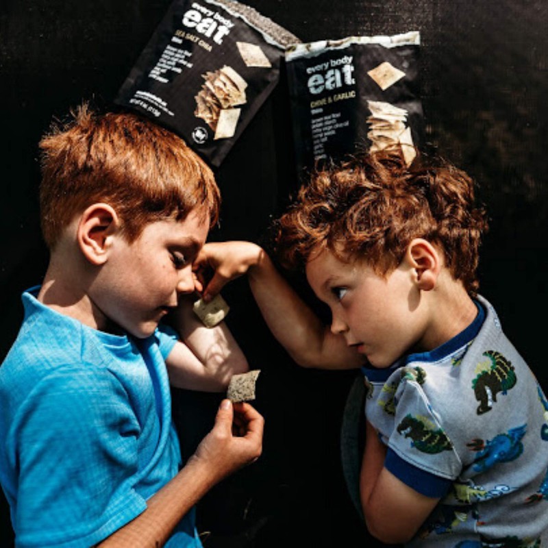 Every Body Eat Chive & Garlic Snack Thins, Gluten &