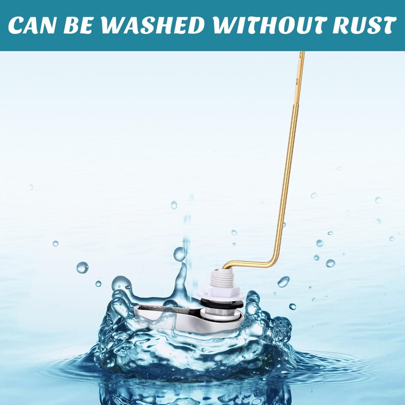 Lasnten 12 Pieces Toilet Handle Lever Flush Replacement, Brass Universal