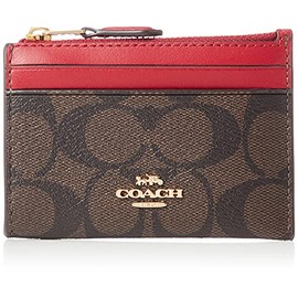 Coach 91633 Business Card Holder, Women's Qb/Black/Black, Qb/Black/Black, Free size