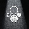 BESPMOSP Dad Keychain Gifts Father Daughter Key Chain Fathers and