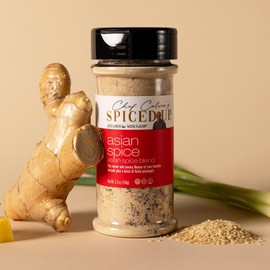 Spiced Up Asian BBQ Rub – Sweet & Savory Seasoning with Pineapple, Ginger, Soy Sauce & Chili Flakes – Umami-Rich Dry Rub for Chicken, Ribs, Salmon, Wings & Tofu – Non-GMO, 5.3 oz