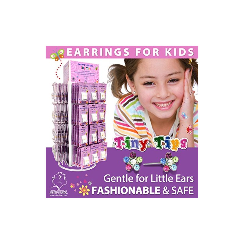 Studex Tiny Tips 4mm AB Crystal Ball Stainless Steel Childrens