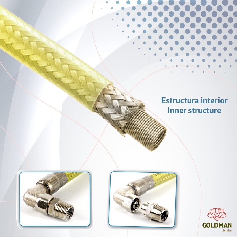 GOLDMAN SERVICE Flexible gas hose for industrial kitchens in the