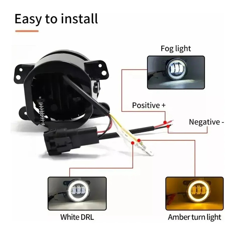 Focos Lupu 5x7 H4 Led Blanco Frío Para Auto/camioneta