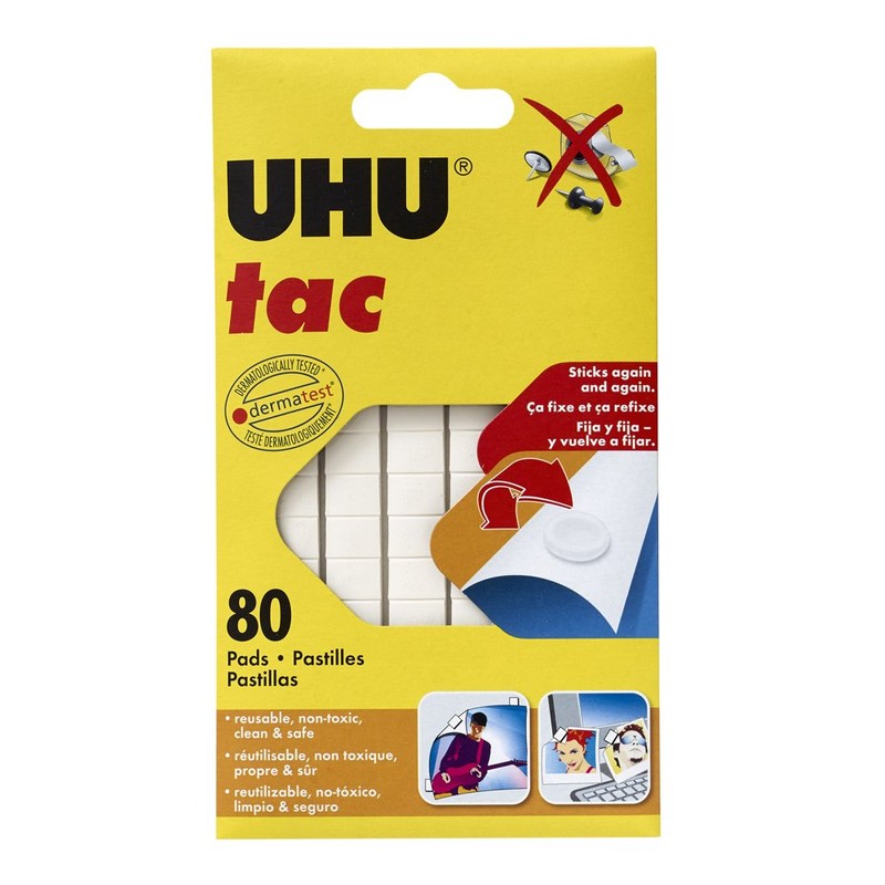 Uhu Tac Removable and Reusable Glue Pads for Fast &