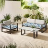 Melody Elephant Outdoor Bench Cushion, Patio Furniture Cushions 42x18x3 Inch,