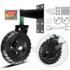 Uscaster 1pack Gate Wheel with Brake 6inch Fence Gate Wheel