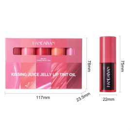 Set De Pintalabios De 5 Colores Con Tinte Labial Y Espejo