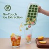 Ice Cube Tray with Lid and Bin 21 Pcs Quick-Fill