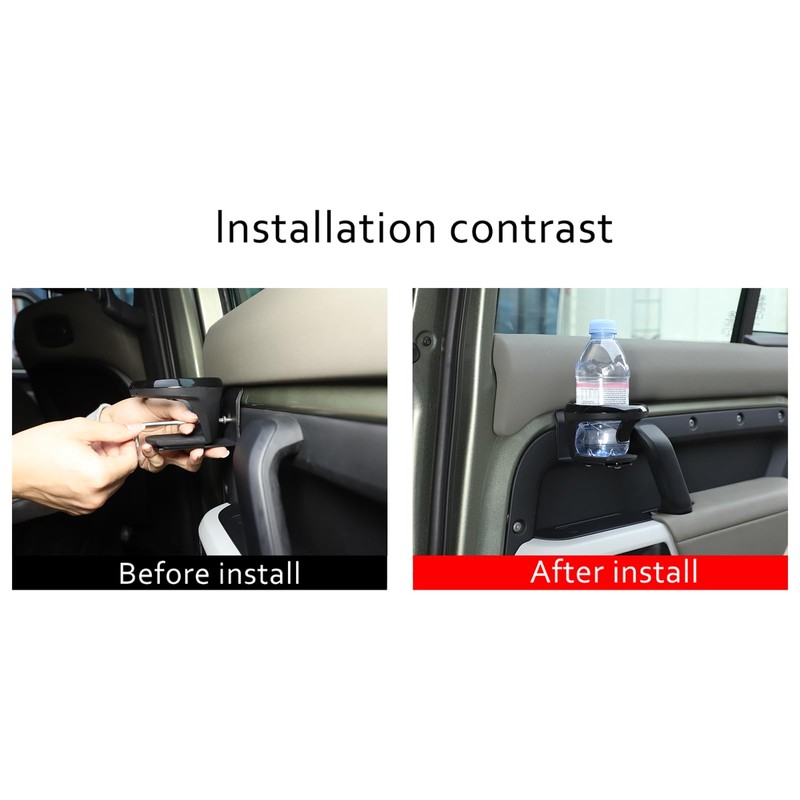 Car Front Rear Door Cup Holder, Expander Drink Holder Water