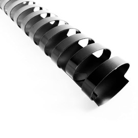 TOTiyea 50 Pack Plastic Binding Comb Spines,2 Inches Diameter,450 Sheet Capacity,Letter Size (8.5x11 Inches) Black Color Binding Comb Spines