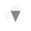INNSPIRO Figure Punch EVA Foam Triangle 38mm Punch for Scrapbooking