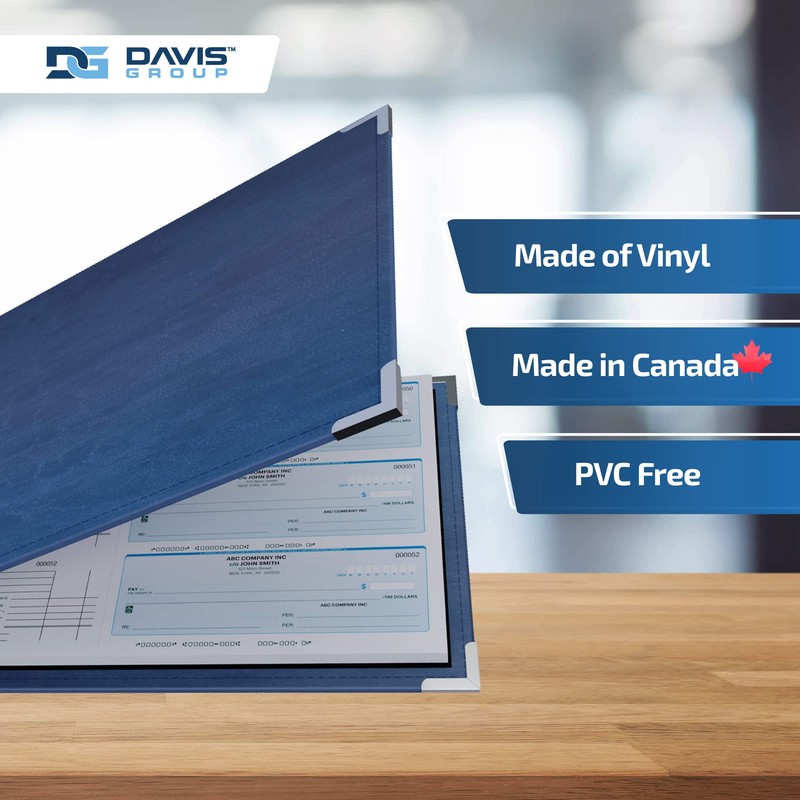 Davis Group Premium 3-Up Business Checkbook Binder, Big and Small