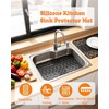 POPUBBY Silicone Kitchen Sink Protector Mat, 26"X 14"