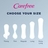 Carefree Acti-Fresh Thin Panty Liners, Extra Long, 93 Count (Pack
