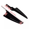 YHMTIVTU Black Front Fork Mount Wind Deflectors Windshield Fit For