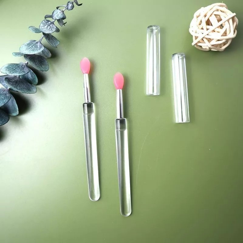 GAB Belleza Brocha Silicón Con Tapa Maquillaje Glitter Portátil (3
