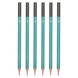 PATIKIL 4H Drawing Pencils for Sketching, 6PCS Sketch Pencils for Drawing Art Pencils Graphite Wood Pre-sharpened for Drawing Sketching Artist, Hexagonal, Black Refill, Green/Black Pole