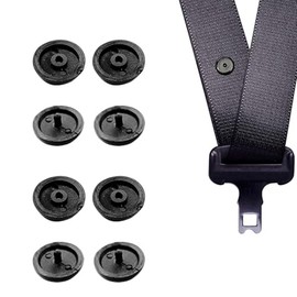 4-Piece Universal Car Seat Belt Stopper Kit - Prevents Slippage