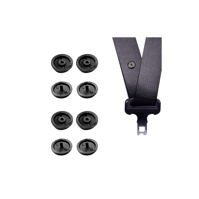 4-Piece Universal Car Seat Belt Stopper Kit - Prevents Slippage