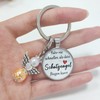 Gifts for Men Women, Car Guardian Angel Lucky Charm Keyring