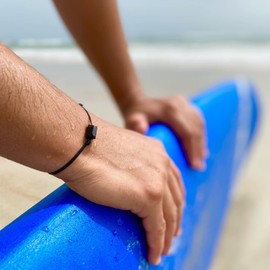 Natural Black Cord Tourmaline Bracelet for Men or Women Adult Unisex - Good Luck Protection Amulet Jewelry, Energy Shield, Red String Bracelet, Spiritual Healing Gif