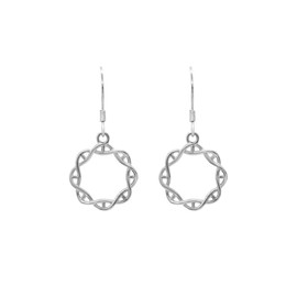 ScienceFox DNA Helix Earrings 925 Sterling Silver Gold Rose Gold Organic Chemistry Double Helix, Sterling Silver