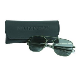 CampCo Humvee HMV-52B-OD Polarized Bayonette Style Military Sunglasses with Gray Lenses and Olive Drab Frame, 52mm
