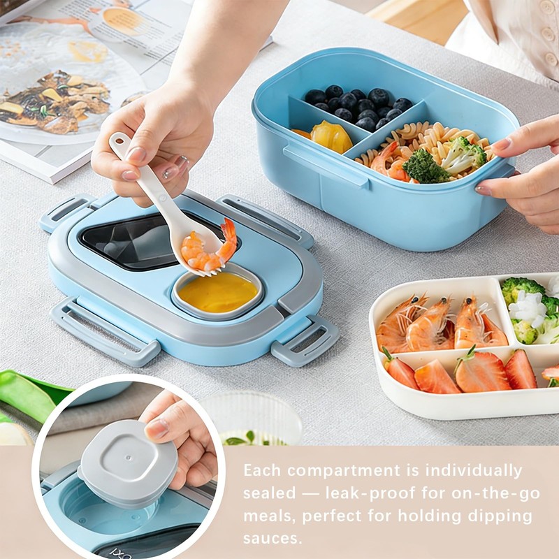 Adult Bento Lunch Box Set with Insulated Lunch Bag –