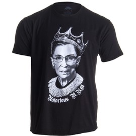 NOTORIOUS R.B.G. Funny Progressive, Liberal Ruther Bader Ginsburg Unisex T-shirt-Adult (M, Black)