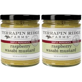 Terrapin Ridge Farms Raspberry Wasabi Mustard – Two 8.5 Ounce Jars