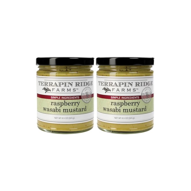 Terrapin Ridge Farms Raspberry Wasabi Mustard – Two 8.5 Ounce