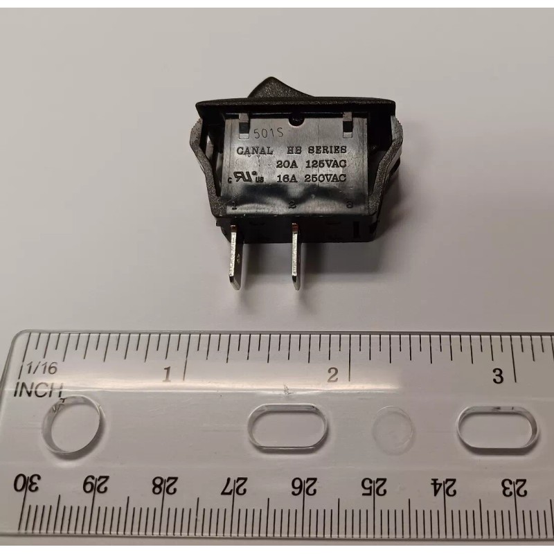 Canal 501S HB Series Rocker Switch 16A 250VAC T125/55, New,