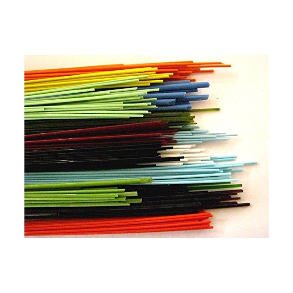 Devardi Glass Handmade COE 90 1/4 lb Spaghetti Stringers, 2mm,