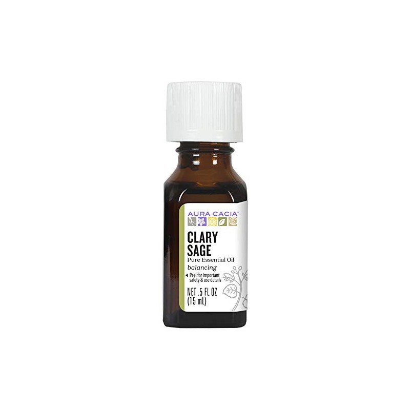 Aura Cacia Essential Oil, Balancing Clary Sage, 0.5 fluid ounce