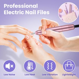 Nail Cutter, Cutter for Gel Nails, Nail Cutter for Gel Nails, 0000 rpm, Adjustable Speed, Electric Nail File for Cuticle Shellac Acrylic Gel