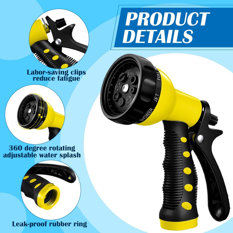 Tanlade 10 Pcs Adjustable Hose Nozzle Garden Hose Nozzle Sprayer