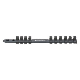 Stahlwille 12917/10 Socket Spanner Strip 3/8 Inch L Clamping Strip for Secure Fixing of 10 Nuts l for More Order and Overview in the Workshop, Silver