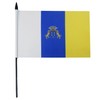 AZ FLAG CANARY ISLANDS TABLE FLAG 5'' x 8'' -