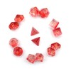 DollaTek Transparent Polyhedral Dice Set Table Games Dice 2 Sets